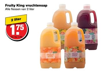 Aanbiedingen Fruity king vruchtensap - Fruity King - Geldig van 07/06/2017 tot 13/06/2017 bij Hoogvliet