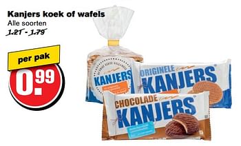 Aanbiedingen Kanjers koek of wafels - Kanjers - Geldig van 07/06/2017 tot 13/06/2017 bij Hoogvliet