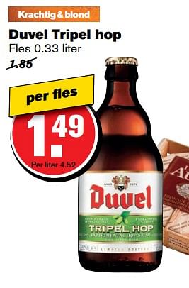 Aanbiedingen Duvel tripel hop - Duvel - Geldig van 07/06/2017 tot 13/06/2017 bij Hoogvliet