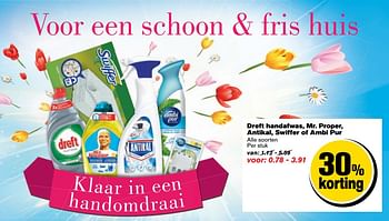 Aanbiedingen Dreft handafwas, mr. proper, antikal, swiffer of ambi pur - Huismerk - Hoogvliet - Geldig van 07/06/2017 tot 13/06/2017 bij Hoogvliet