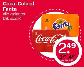 Aanbiedingen Coca-cola of fanta - The Coca Cola Company - Geldig van 08/06/2017 tot 14/06/2017 bij Spar