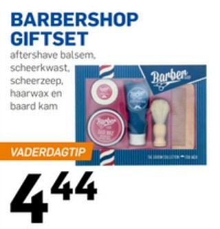 Aanbiedingen Barbershop giftset - Barber - Geldig van 08/06/2017 tot 13/06/2017 bij Action