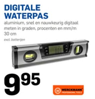 Aanbiedingen Digitale waterpas - Werckmann - Geldig van 08/06/2017 tot 13/06/2017 bij Action