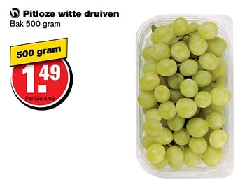 Aanbiedingen Pitloze witte druiven - Huismerk - Hoogvliet - Geldig van 07/06/2017 tot 13/06/2017 bij Hoogvliet