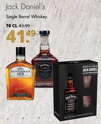 Aanbiedingen Jack daniel`s single barrel whiskey - Jack Daniel's - Geldig van 06/06/2017 tot 17/06/2017 bij Mitra