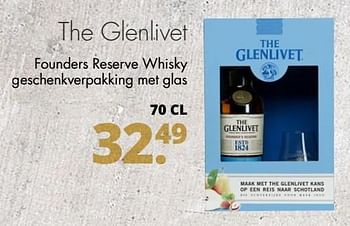 Aanbiedingen The glenlivet founders reserve whisky geschenkverpakking met glas - The glenlivet - Geldig van 06/06/2017 tot 17/06/2017 bij Mitra