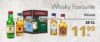Aanbiedingen Whisky favourite - Jameson - Geldig van 06/06/2017 tot 17/06/2017 bij Mitra