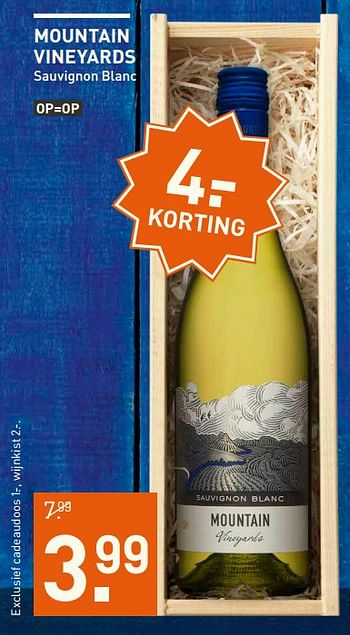 Aanbiedingen Mountain vineyards - Witte wijnen - Geldig van 06/06/2017 tot 18/06/2017 bij Gall & Gall