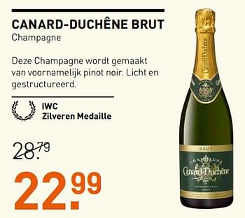 Aanbiedingen Canard-duchêne brut - Champagne - Geldig van 06/06/2017 tot 18/06/2017 bij Gall & Gall