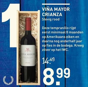 Aanbiedingen Viña mayor crianza - Rode wijnen - Geldig van 06/06/2017 tot 18/06/2017 bij Gall & Gall