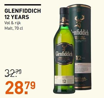 Aanbiedingen Glenfiddich 12 years - Glenfiddich - Geldig van 06/06/2017 tot 18/06/2017 bij Gall & Gall