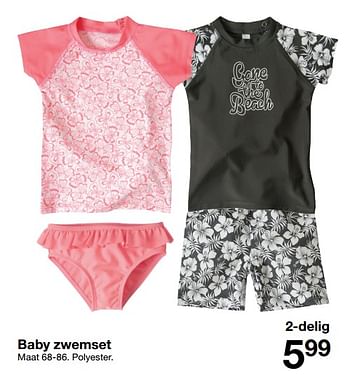 Aanbiedingen Baby zwemset - Huismerk - Zeeman  - Geldig van 10/06/2017 tot 16/06/2017 bij Zeeman
