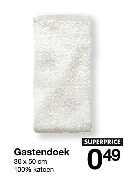 Aanbiedingen Gastendoek - Huismerk - Zeeman  - Geldig van 10/06/2017 tot 16/06/2017 bij Zeeman