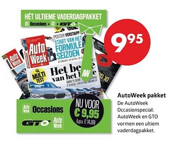 Aanbiedingen Autoweek pakket - Huismerk-Bruna - Geldig van 08/06/2017 tot 18/06/2017 bij Bruna