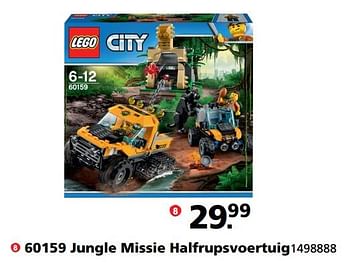 Aanbiedingen 60159 jungle missie halfrupsvoertuig - Lego - Geldig van 05/06/2017 tot 25/06/2017 bij Intertoys