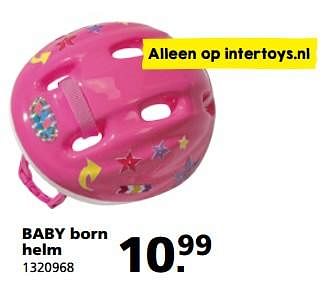 Aanbiedingen Baby born helm - Baby Born - Geldig van 05/06/2017 tot 25/06/2017 bij Intertoys