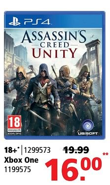 Aanbiedingen Assassins creed unity - Ubisoft - Geldig van 05/06/2017 tot 25/06/2017 bij Intertoys