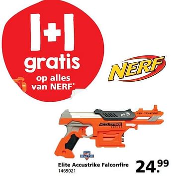 Aanbiedingen Elite accustrike falconfire - Nerf - Geldig van 05/06/2017 tot 25/06/2017 bij Intertoys