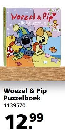 Aanbiedingen Woezel + pip puzzelboek - Woezel en Pip - Geldig van 05/06/2017 tot 25/06/2017 bij Intertoys
