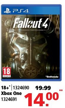 Aanbiedingen Fallout4 - Bethesda Game Studios - Geldig van 05/06/2017 tot 25/06/2017 bij Intertoys