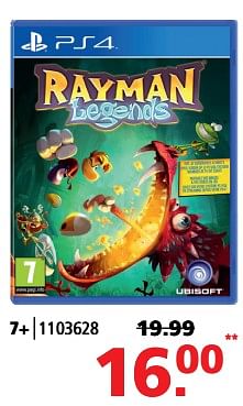 Aanbiedingen Rayman - Ubisoft - Geldig van 05/06/2017 tot 25/06/2017 bij Intertoys