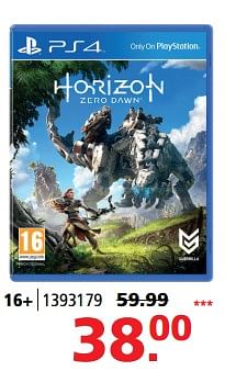 Aanbiedingen Horizon zero dawn - Sony Computer Entertainment Europe - Geldig van 05/06/2017 tot 25/06/2017 bij Intertoys