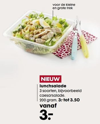 Aanbiedingen Lunchsalade - Huismerk - Hema - Geldig van 05/06/2017 tot 25/06/2017 bij Hema