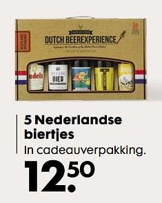 Aanbiedingen 5 nederlandse biertjes - Huismerk - Hema - Geldig van 05/06/2017 tot 25/06/2017 bij Hema
