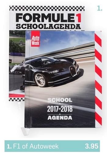 Aanbiedingen Agenda`s 2017-2018 f1 of autoweek - Huismerk - Action - Geldig van 08/06/2017 tot 16/07/2017 bij Action