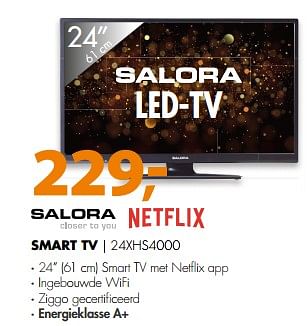 Aanbiedingen Smart tv 24xhs4000 - Salora - Geldig van 10/06/2017 tot 18/06/2017 bij Expert