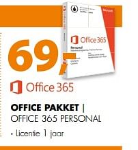 Aanbiedingen Office pakket office 365 personal - Microsoft - Geldig van 10/06/2017 tot 18/06/2017 bij Expert