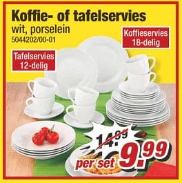 Aanbiedingen Kofie- of tafelservies - Huismerk - Poco - Geldig van 10/06/2017 tot 17/06/2017 bij Poco