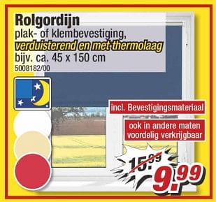 Aanbiedingen Rolgordijn - Huismerk - Poco - Geldig van 10/06/2017 tot 17/06/2017 bij Poco