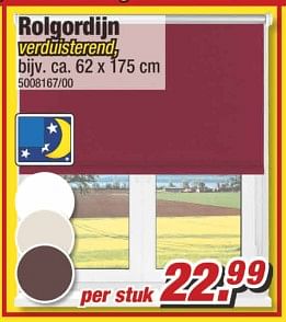 Aanbiedingen Rolgordijn verduisterend - Huismerk - Poco - Geldig van 10/06/2017 tot 17/06/2017 bij Poco