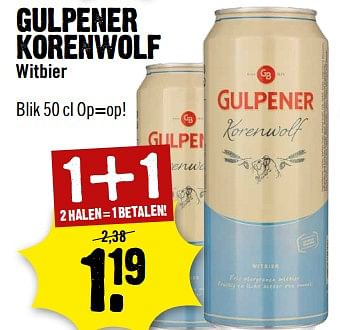 Aanbiedingen Gulpener korenwolf - Gulpener - Geldig van 11/06/2017 tot 17/06/2017 bij Dirk III