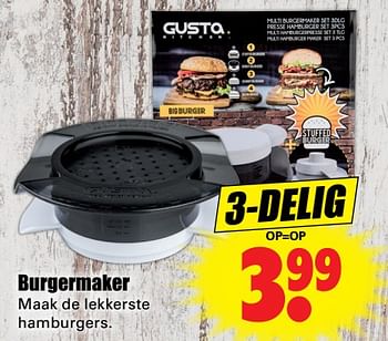 Aanbiedingen Burgermaker - Huismerk - Dirk - Geldig van 11/06/2017 tot 17/06/2017 bij Lekker Doen