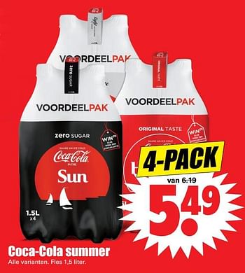 Aanbiedingen Coca-cola summer - Coca Cola - Geldig van 11/06/2017 tot 17/06/2017 bij Lekker Doen