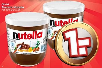 Aanbiedingen Ferrero nutella - Nutella - Geldig van 11/06/2017 tot 17/06/2017 bij Vomar