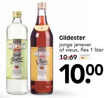 Aanbiedingen Gildester jonge jenever of vieux - Gildester - Geldig van 11/06/2017 tot 17/06/2017 bij Em-té