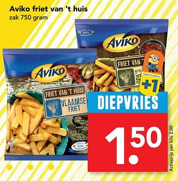 Aanbiedingen Aviko friet van `t huis - Aviko - Geldig van 11/06/2017 tot 17/06/2017 bij Deen Supermarkten