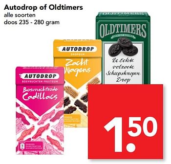Aanbiedingen Autodrop of oldtimers - Huismerk deen supermarkt - Geldig van 11/06/2017 tot 17/06/2017 bij Deen Supermarkten
