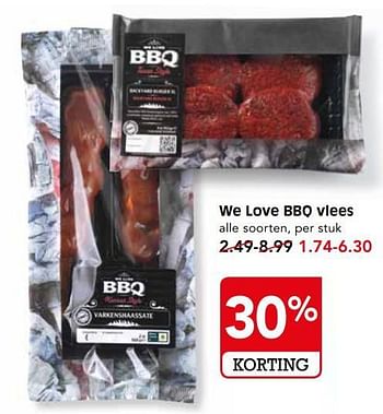 Aanbiedingen We love bbq vlees - We Love BBQ - Geldig van 11/06/2017 tot 17/06/2017 bij Em-té