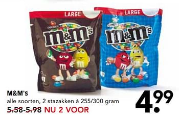 Aanbiedingen M+m`s - M&amp;M', s - Geldig van 11/06/2017 tot 17/06/2017 bij Em-té