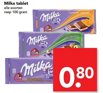 Aanbiedingen Milka tablet - Milka - Geldig van 11/06/2017 tot 17/06/2017 bij Deen Supermarkten