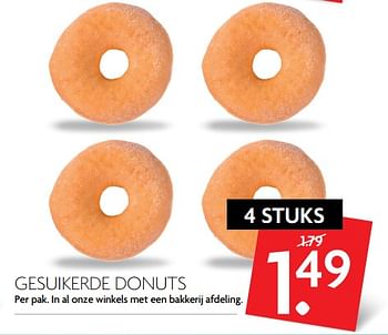 Aanbiedingen Gesuikerde donuts - Huismerk - Deka Markt - Geldig van 11/06/2017 tot 17/06/2017 bij Deka Markt