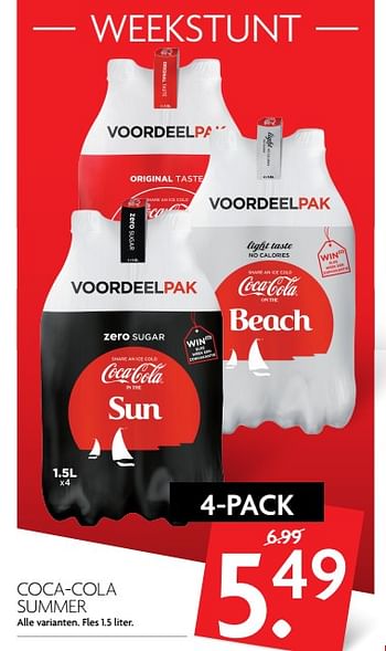 Aanbiedingen Coca-cola summer - Coca Cola - Geldig van 11/06/2017 tot 17/06/2017 bij Deka Markt