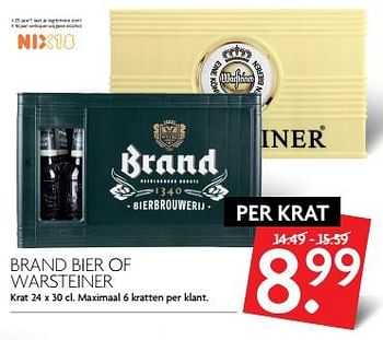 Aanbiedingen Brand bier of warsteiner - Huismerk - Deka Markt - Geldig van 11/06/2017 tot 17/06/2017 bij Deka Markt