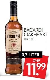 Aanbiedingen Bacardi oakheart - Bacardi - Geldig van 11/06/2017 tot 17/06/2017 bij Deka Markt