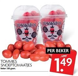 Aanbiedingen Tommies snoeptomaatjes - Tommies - Geldig van 11/06/2017 tot 17/06/2017 bij Deka Markt