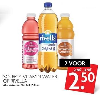 Aanbiedingen Sourcy vitamin water of rivella - Huismerk - Deka Markt - Geldig van 11/06/2017 tot 17/06/2017 bij Deka Markt